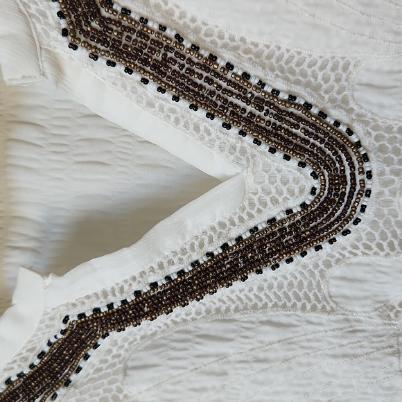 Anthropologie beaded top/blouse/vest - Picture 3 of 10